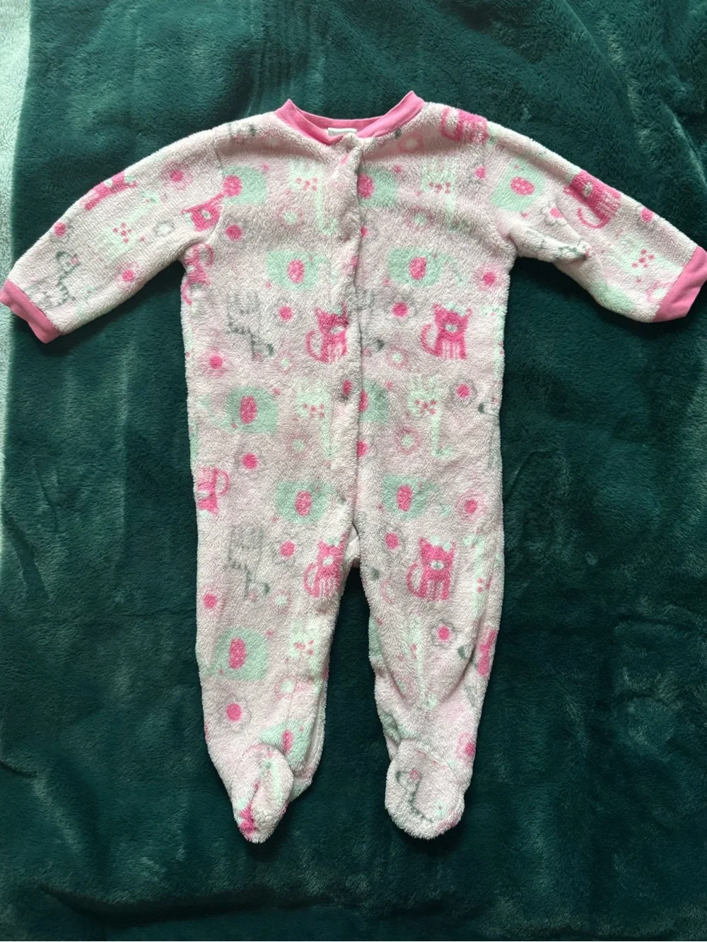 🌸 6-9 Month Pink Baby Girl Onesie Bundle – 2 Piece